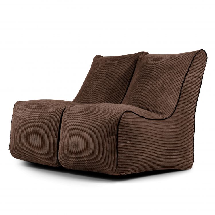 Kott-toolide komplekt Set Seat Zip 2 Seater Waves Chocolate