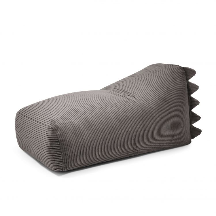 Schaumstoff Sitzsack Snug Long 130 Dragon Waves Dunkelgrau