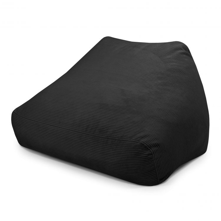Foam Bean Bag Sofa Snug Waves Black