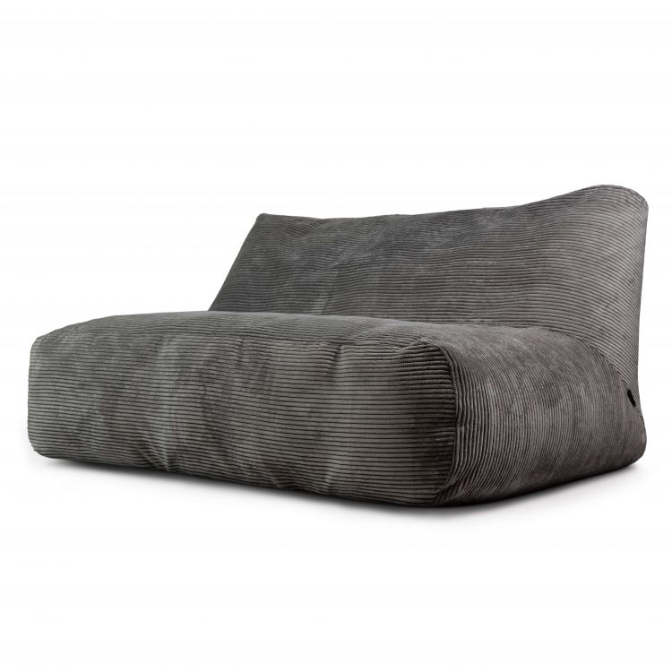 Sitzsack Sofa Tube 160 Waves Dunkelgrau