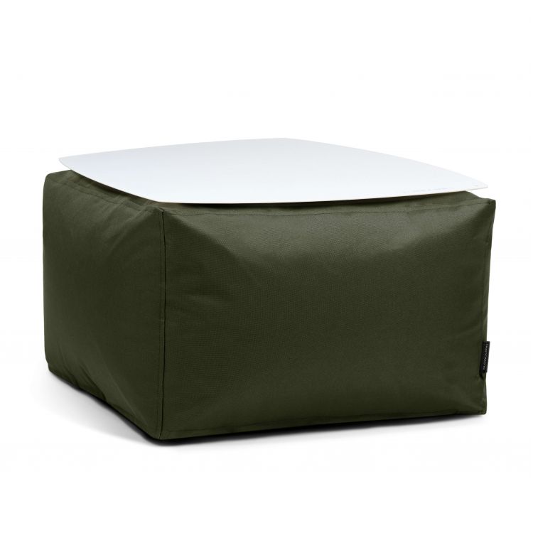 Staliukas Soft Table 60 Metal White OX Alyvuogių žalia