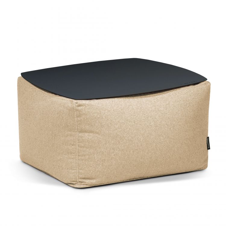 Galdiņš Soft Table 60 Metal Black Breeze Beige