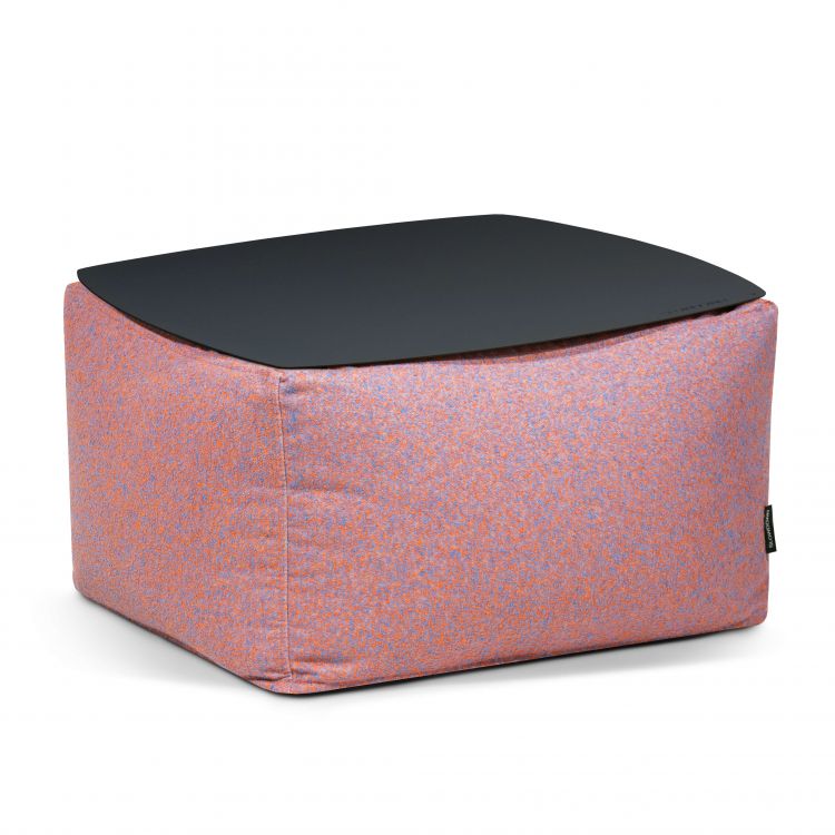 Staliukas Soft Table 60 Metal Black Breeze Mėlyna, oranžinė
