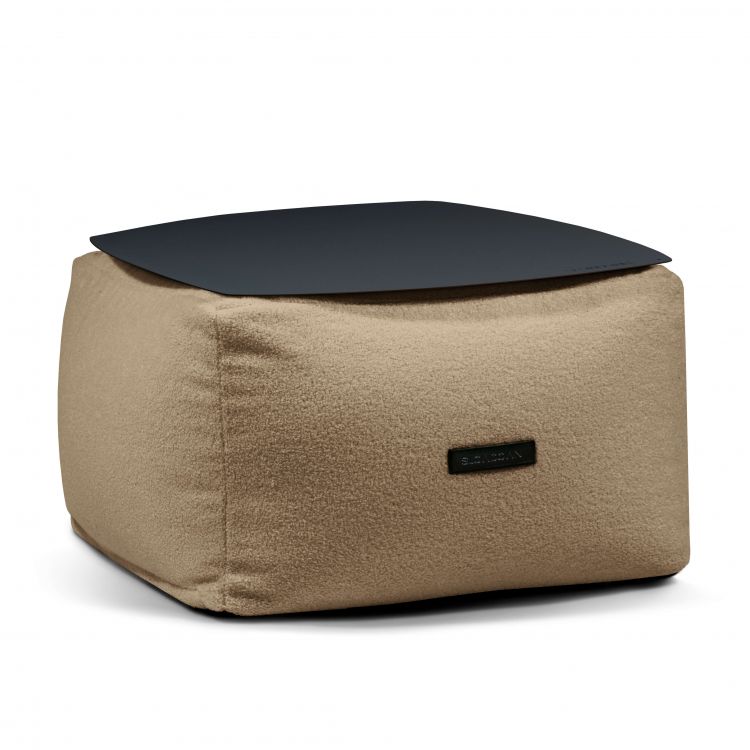 Galdiņš Soft Table 60 Metal Black Teddy Camel