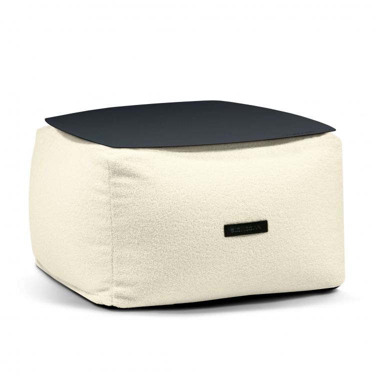 Tisch Soft Table 60 Metal Black Teddy Creme
