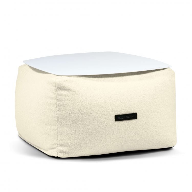 Tisch Soft Table 60 Metal White Teddy Creme