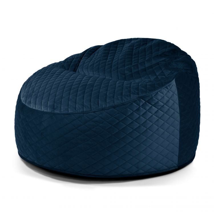 Schaumstoff Sitzsack Om 110 Lure Luxe Marineblau