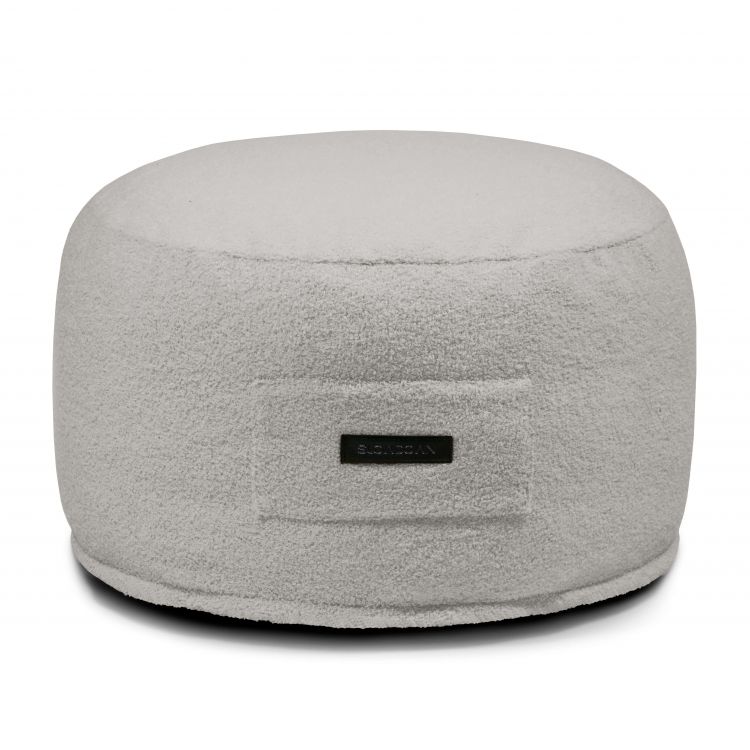 Porolono pufas kojoms On 60 Teddy Baltai pilka