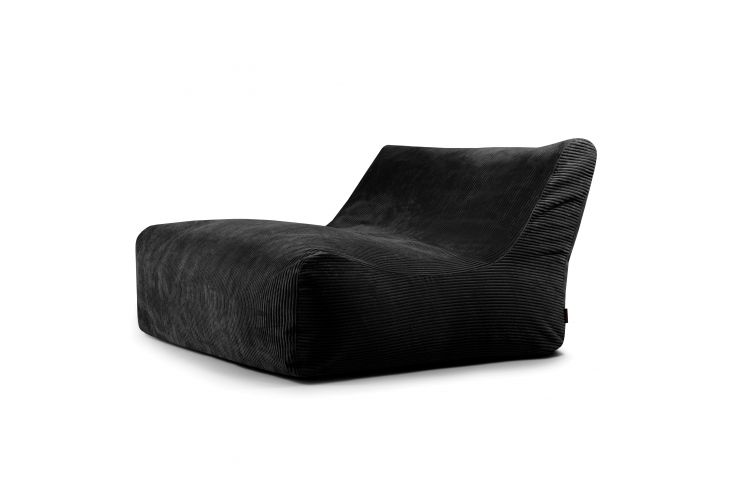 Bean bag Sofa Lounge Waves Black