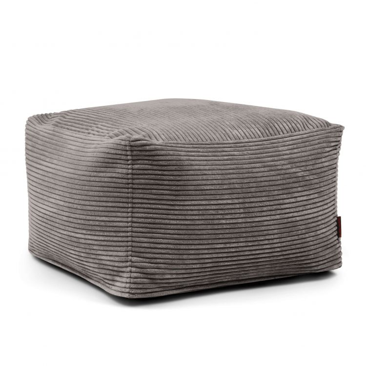 Pouf Softbox Waves Dunkelgrau