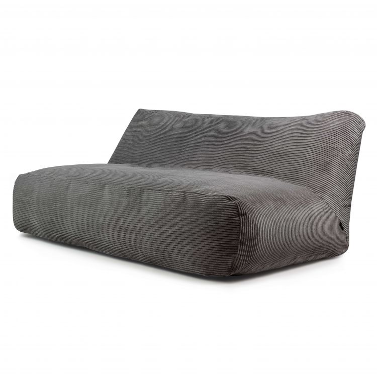 Sitzsack Sofa Tube 190 Waves Dunkelgrau