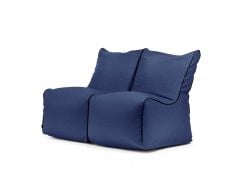 Ein Satz Sitzsäcke Set Seat Zip 2 Seater Nordic Marineblau