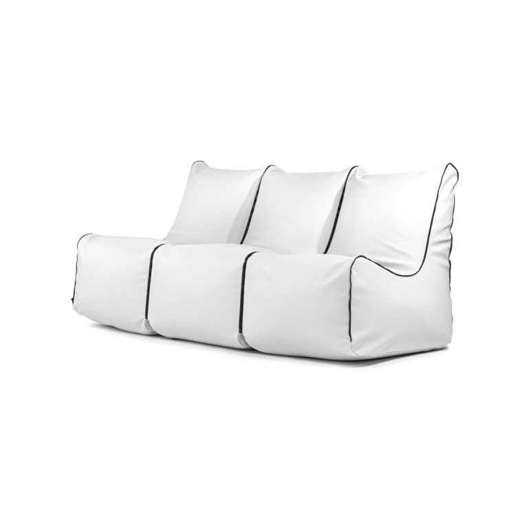 Sėdmaišių komplektas Set Seat Zip 3 Seater Outside Balta