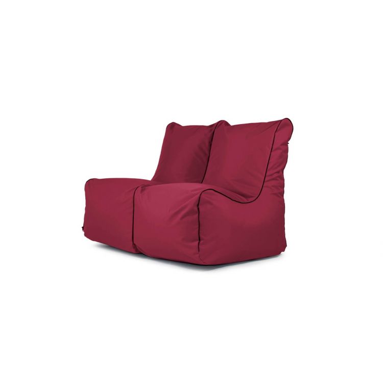 Sėdmaišių komplektas Set Seat Zip 2 Seater OX Burgundiška raudona